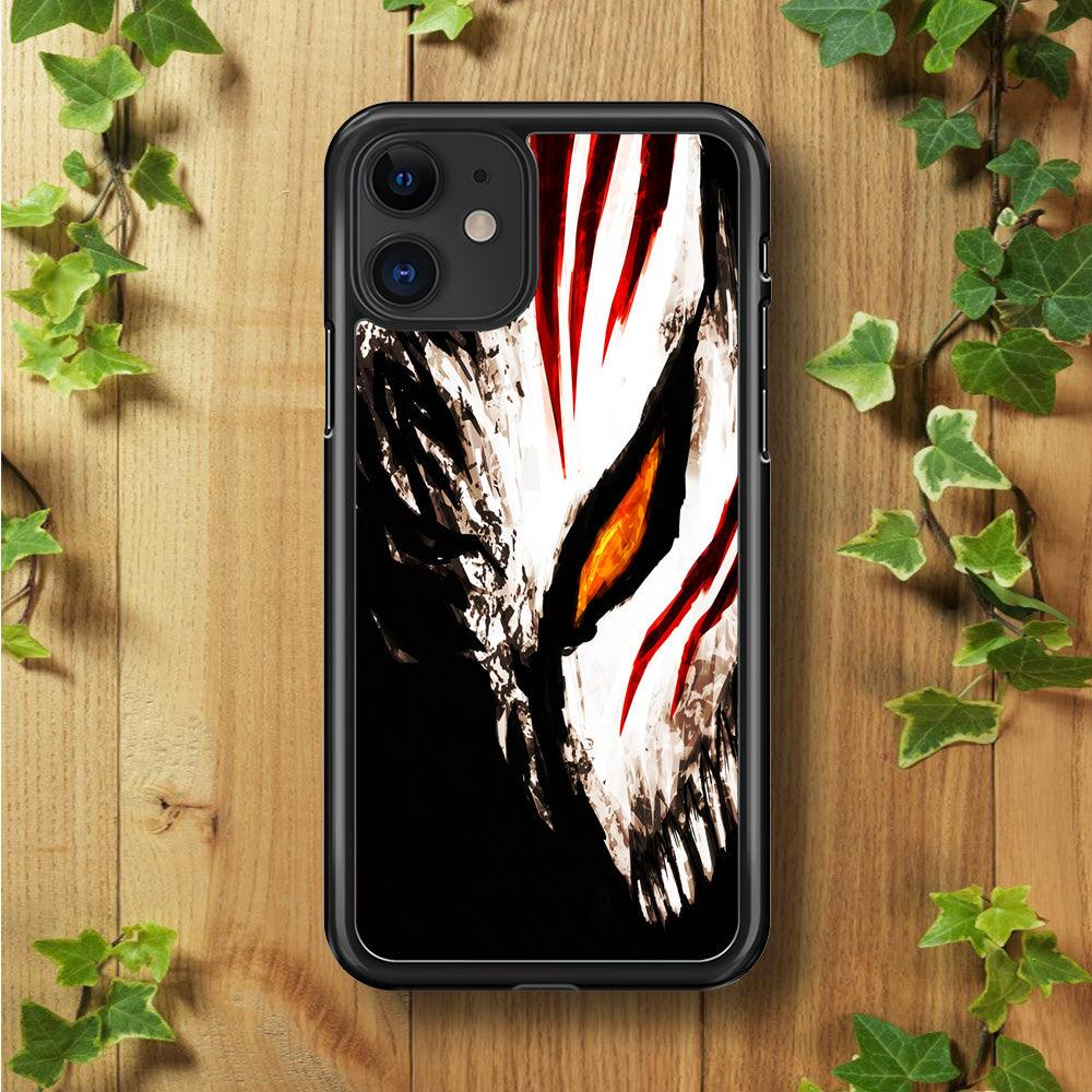 Bleach Ichigo Hollow Mask iPhone 11 Case-Rubber / Black (2D Case)-Xtracase