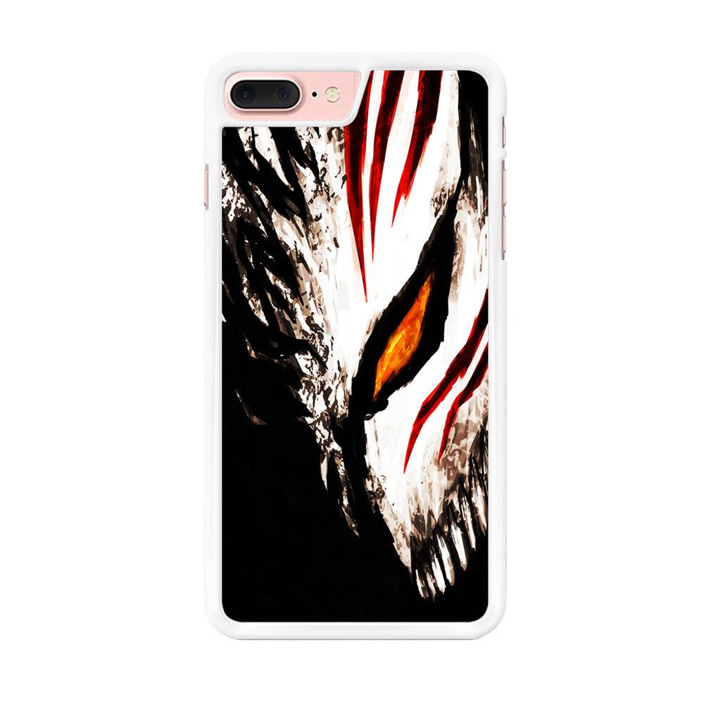 Bleach Ichigo Hollow Mask iPhone 7 Plus Case-Rubber / White (2D Case)-Xtracase