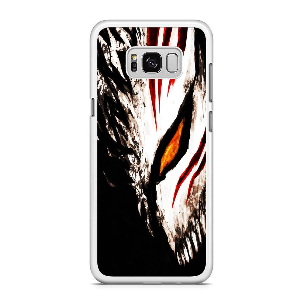 Bleach Ichigo Hollow Mask Samsung Galaxy S8 Case-Rubber / White (2D Case)-Xtracase