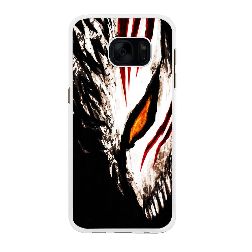 Bleach Ichigo Hollow Mask Samsung Galaxy S7 Edge Case-Rubber / White (2D Case)-Xtracase