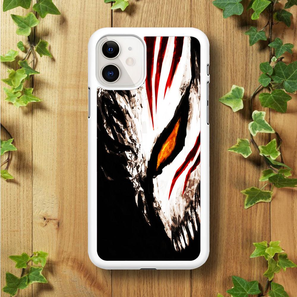 Bleach Ichigo Hollow Mask iPhone 11 Case-Rubber / White (2D Case)-Xtracase