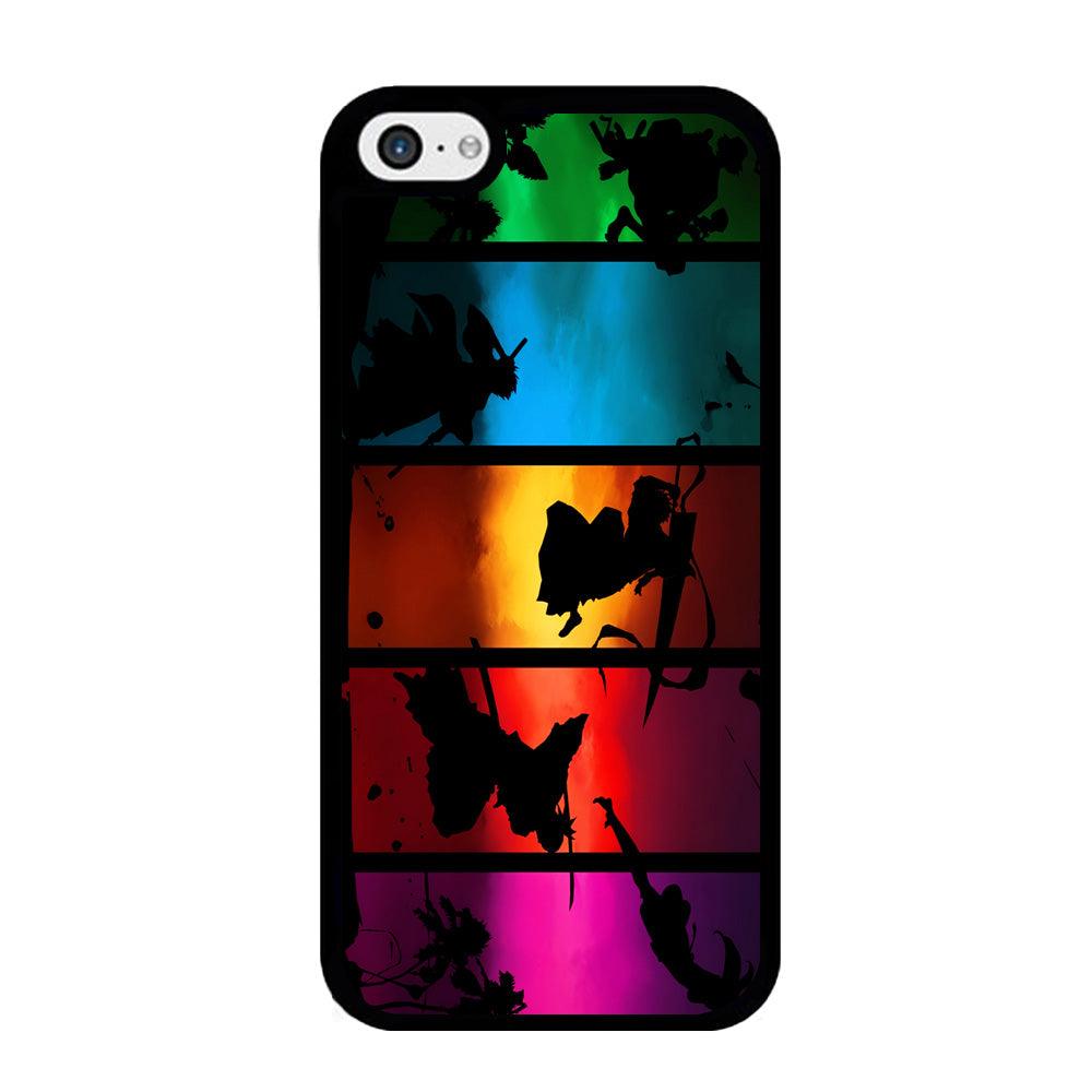 Bleach Silhouette Art iPhone 5 | 5s Case-Rubber / Black (2D Case)-Xtracase