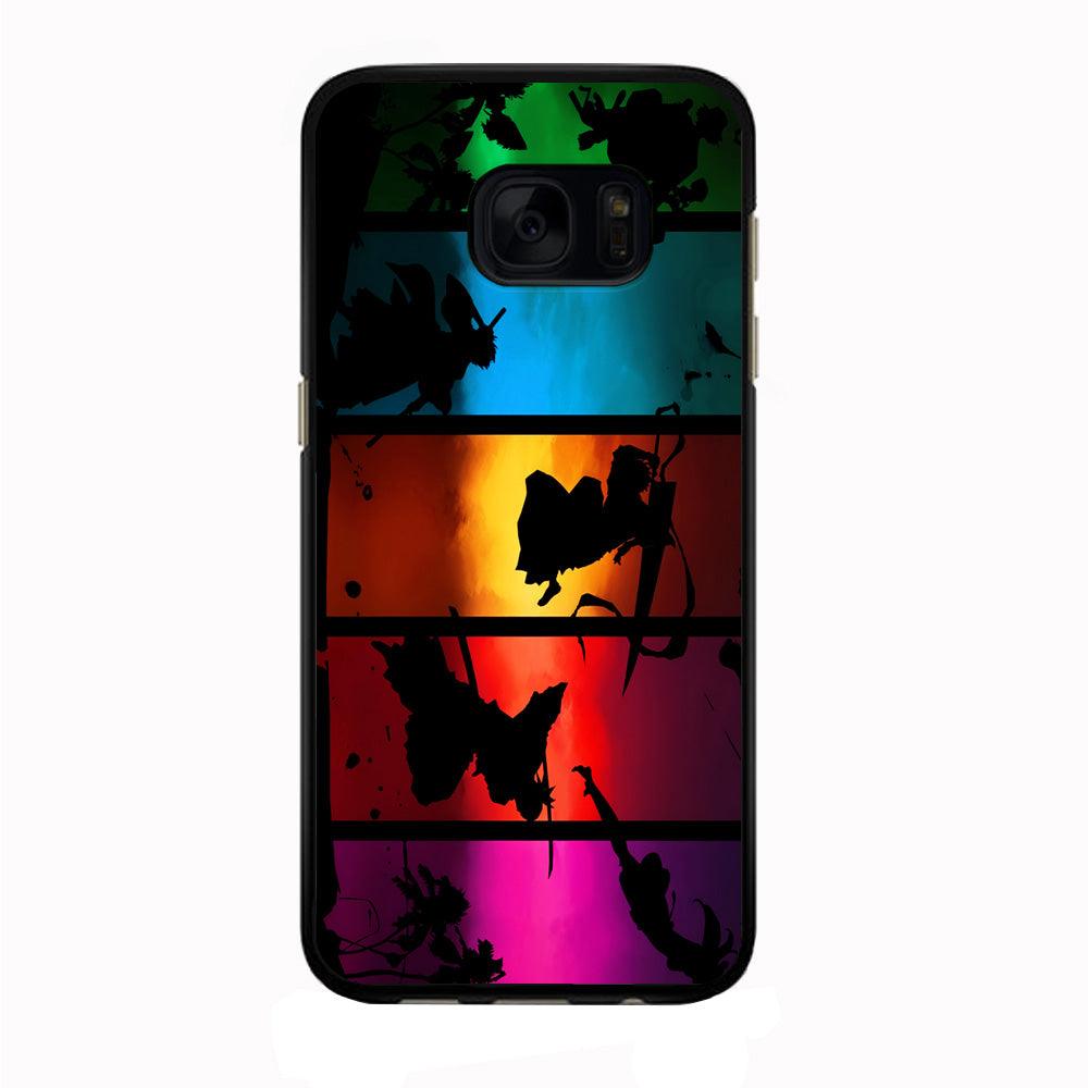 Bleach Silhouette Art Samsung Galaxy S7 Edge Case-Rubber / Black (2D Case)-Xtracase