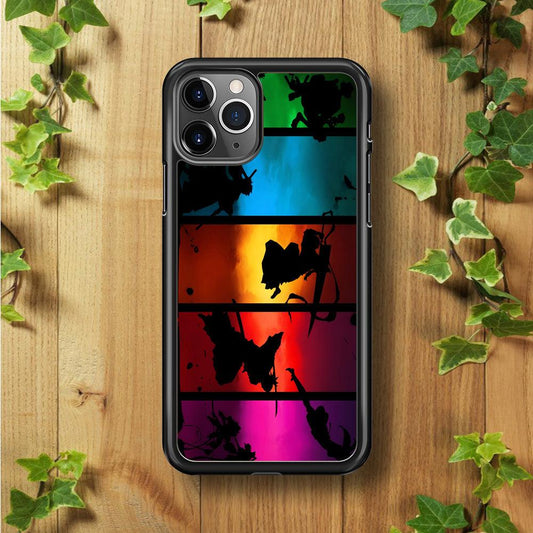 Bleach Silhouette Art iPhone 11 Pro Max Case-Rubber / Black (2D Case)-Xtracase