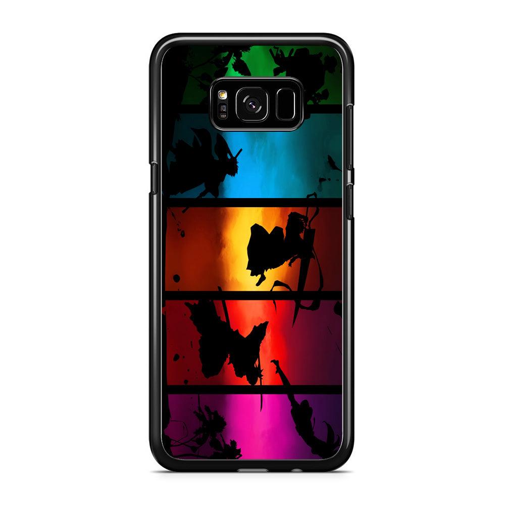 Bleach Silhouette Art Samsung Galaxy S8 Case-Rubber / Black (2D Case)-Xtracase