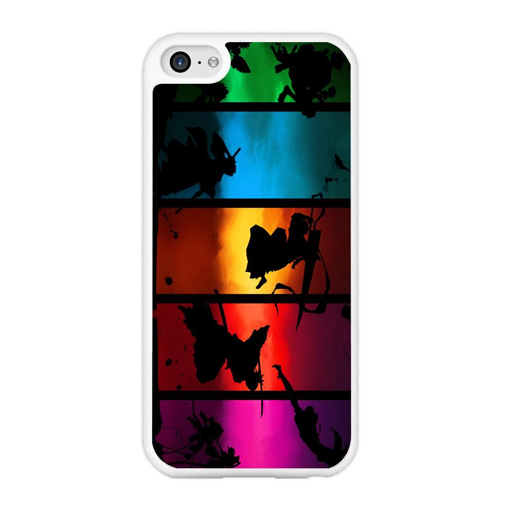Bleach Silhouette Art iPhone 5 | 5s Case-Rubber / White (2D Case)-Xtracase