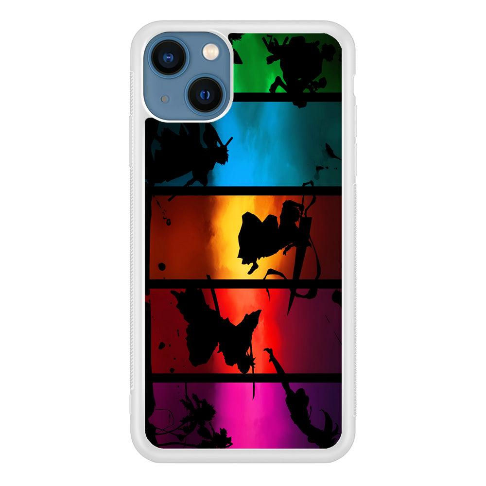 Bleach Silhouette Art iPhone 13 Pro Case-Rubber / White (2D Case)-Xtracase