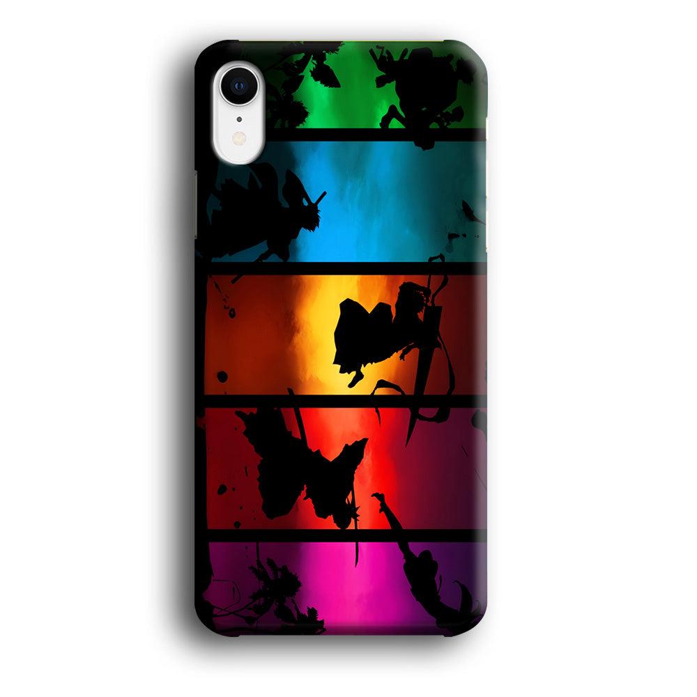 Bleach Silhouette Art iPhone XR Case-Plastic / Full Wrap (3D Case)-Xtracase