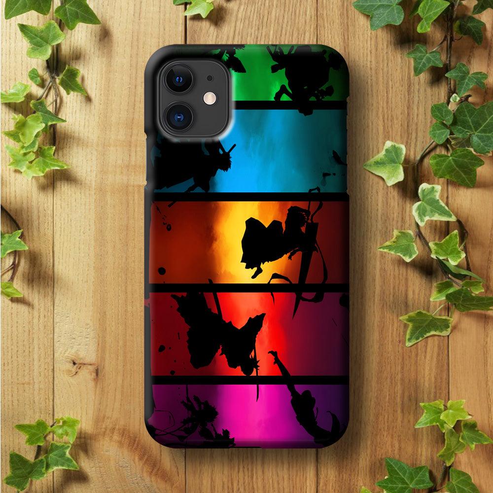 Bleach Silhouette Art iPhone 11 Case-Plastic / Full Wrap (3D Case)-Xtracase