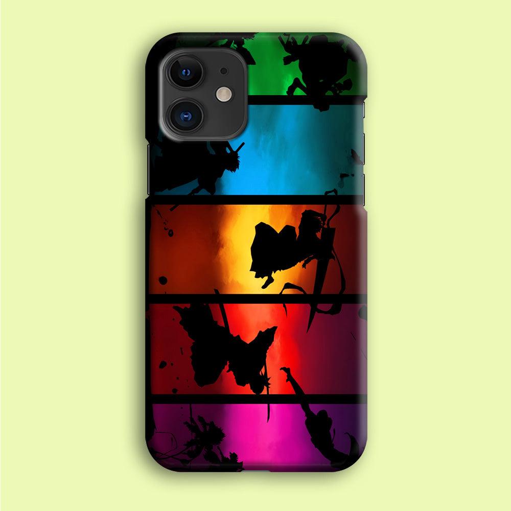 Bleach Silhouette Art iPhone 12 Case-Plastic / Full Wrap (3D Case)-Xtracase