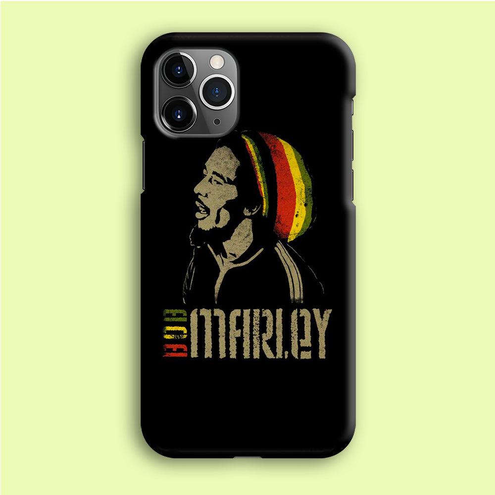 Bob Marley 001 iPhone 12 Pro Case-Plastic / Full Wrap (3D Case)-Xtracase