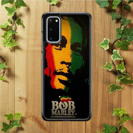 Bob Marley 002 Samsung Galaxy S20 Case-Rubber / White (2D Case)-Xtracase