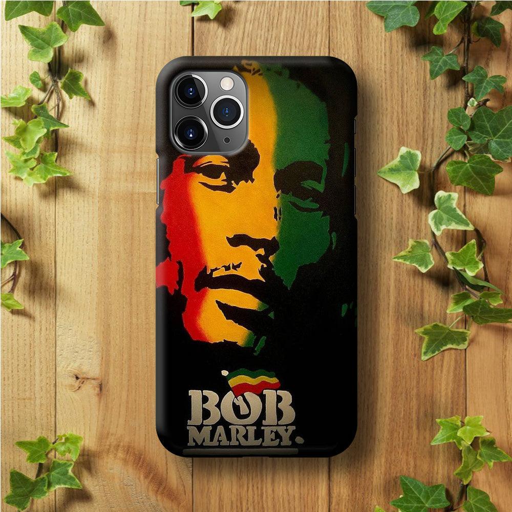 Bob Marley 002 iPhone 11 Pro Max Case-Plastic / Full Wrap (3D Case)-Xtracase