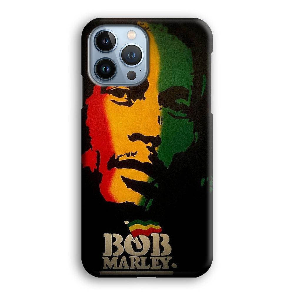 Bob Marley 002 iPhone 13 Pro Case-Plastic / Full Wrap (3D Case)-Xtracase