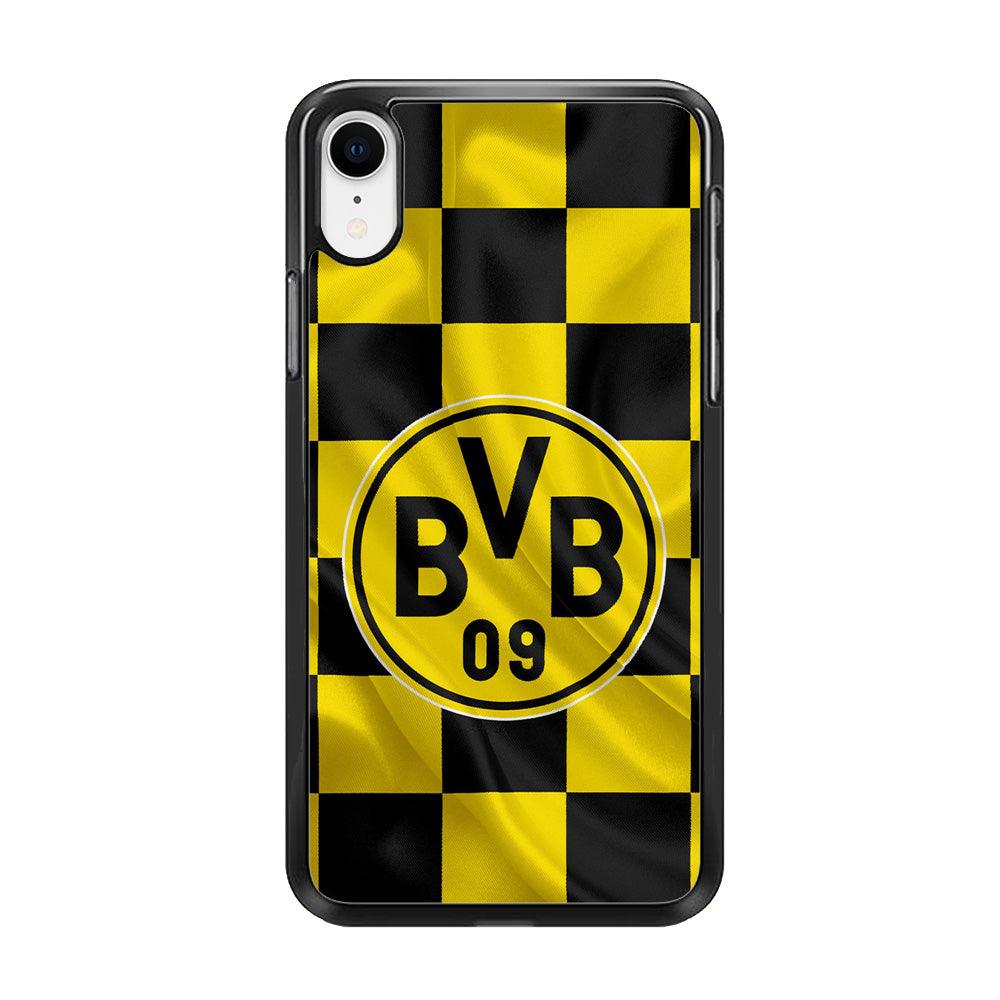 Borussia Dortmund Flag Club iPhone XR Case-Rubber / Black (2D Case)-Xtracase
