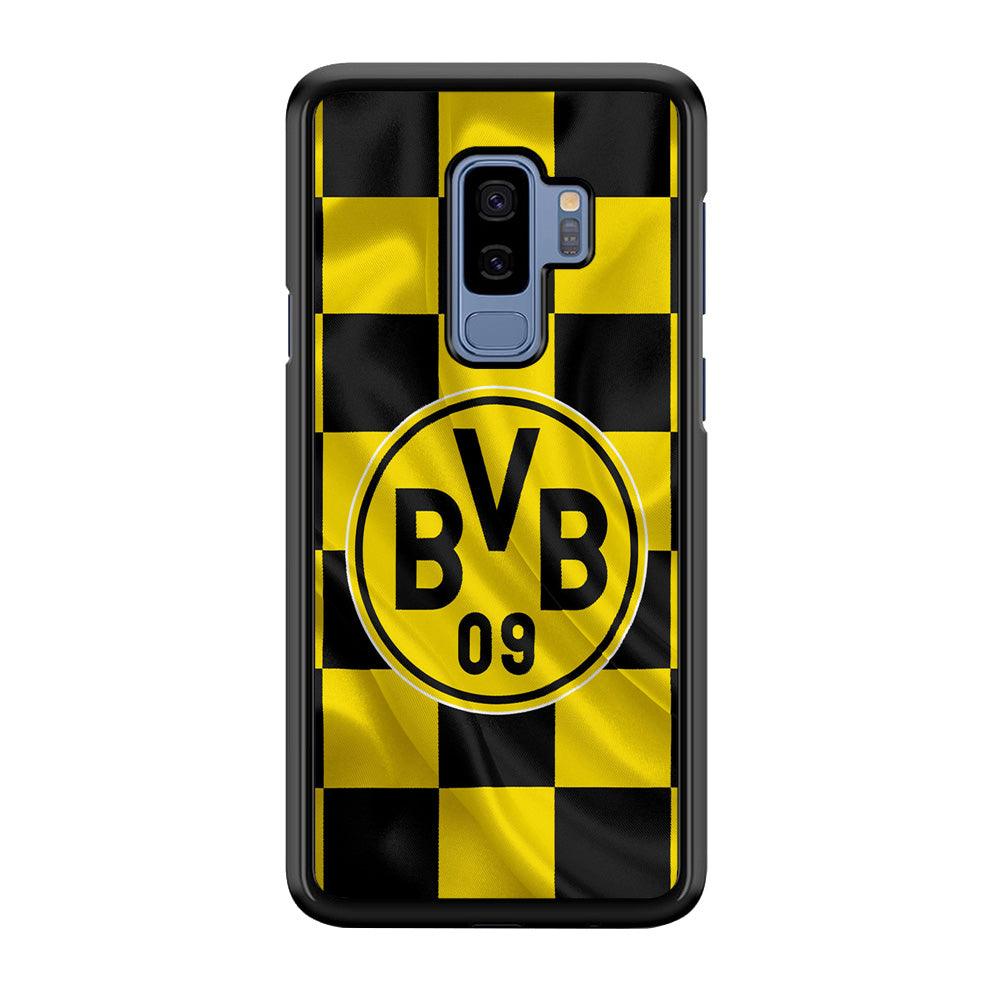 Borussia Dortmund Flag Club Samsung Galaxy S9 Plus Case-Rubber / Black (2D Case)-Xtracase