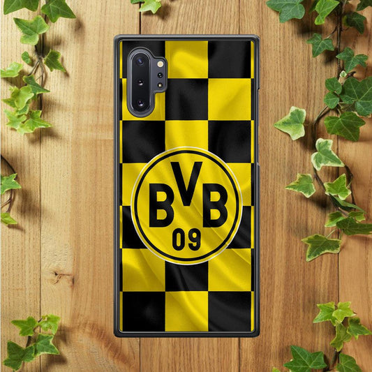 Borussia Dortmund Flag Club Samsung Galaxy Note 10 Plus Case-Rubber / White (2D Case)-Xtracase