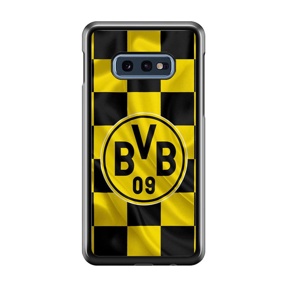 Borussia Dortmund Flag Club Samsung Galaxy S10E Case-Rubber / Black (2D Case)-Xtracase