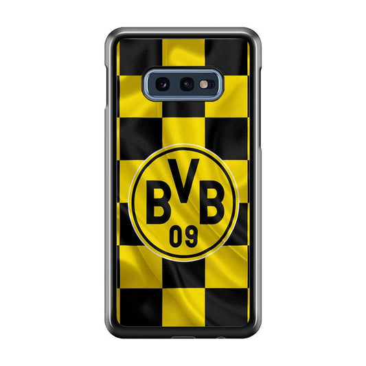 Borussia Dortmund Flag Club Samsung Galaxy S10E Case-Rubber / Black (2D Case)-Xtracase