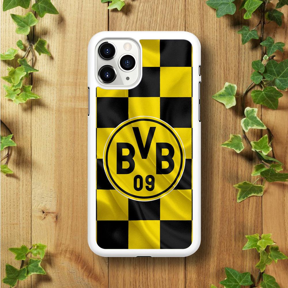 Borussia Dortmund Flag Club iPhone 11 Pro Max Case-Rubber / White (2D Case)-Xtracase