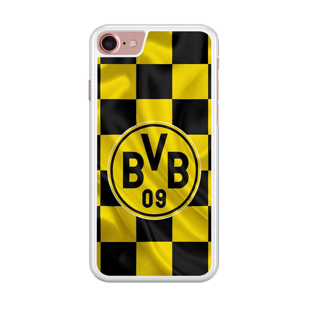 Borussia Dortmund Flag Club iPhone SE 2020 Case-Rubber / White (2D Case)-Xtracase