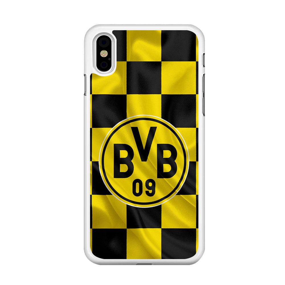Borussia Dortmund Flag Club iPhone X Case-Rubber / White (2D Case)-Xtracase