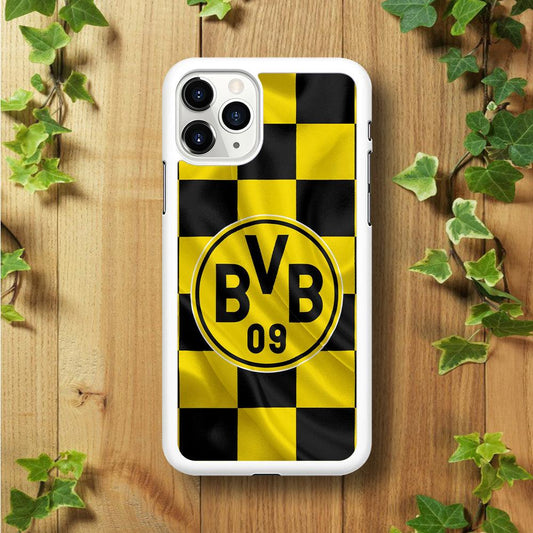 Borussia Dortmund Flag Club iPhone 11 Pro Case-Rubber / White (2D Case)-Xtracase