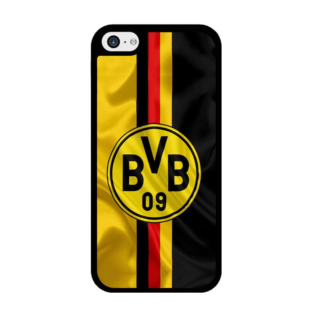 Borussia Dortmund Flag Logo iPhone 5 | 5s Case-Rubber / Black (2D Case)-Xtracase