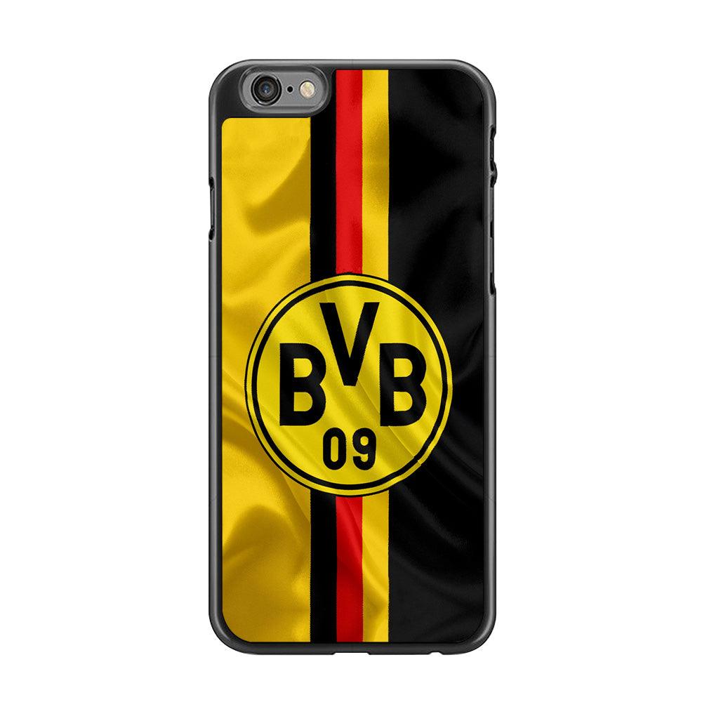 Borussia Dortmund Flag Logo iPhone 6 | 6s Case-Rubber / Black (2D Case)-Xtracase