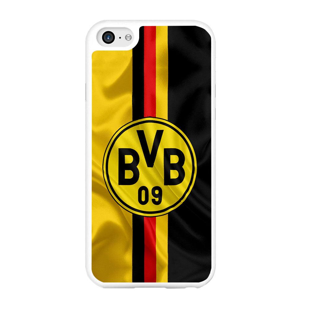 Borussia Dortmund Flag Logo iPhone 6 | 6s Case-Rubber / White (2D Case)-Xtracase