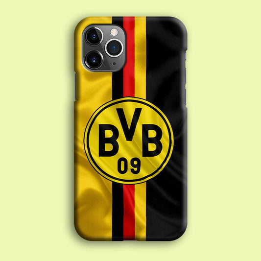 Borussia Dortmund Flag Logo iPhone 12 Pro Case-Plastic / Full Wrap (3D Case)-Xtracase