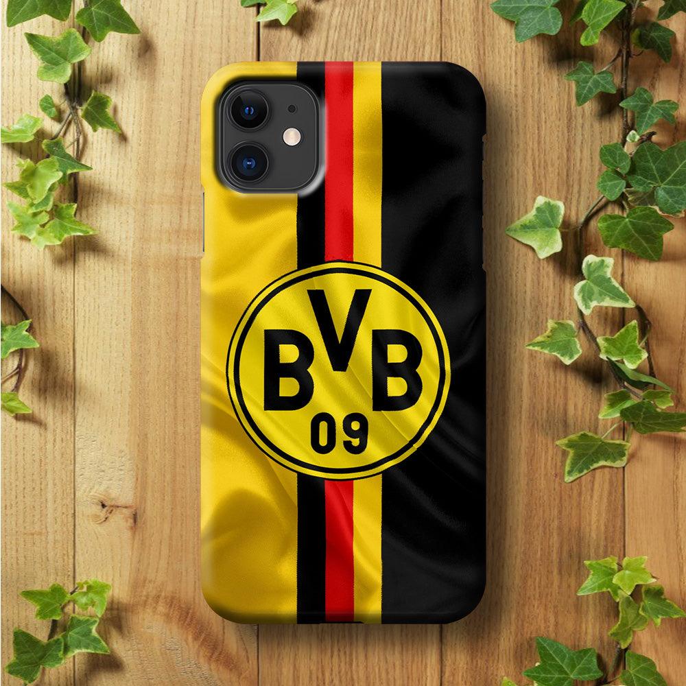 Borussia Dortmund Flag Logo iPhone 11 Case-Plastic / Full Wrap (3D Case)-Xtracase