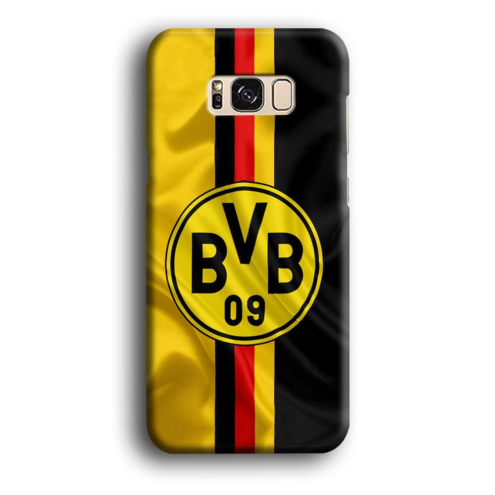 Borussia Dortmund Flag Logo Samsung Galaxy S8 Case-Plastic / Full Wrap (3D Case)-Xtracase