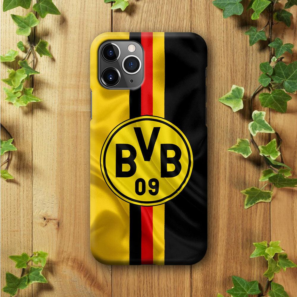 Borussia Dortmund Flag Logo iPhone 11 Pro Max Case-Plastic / Full Wrap (3D Case)-Xtracase