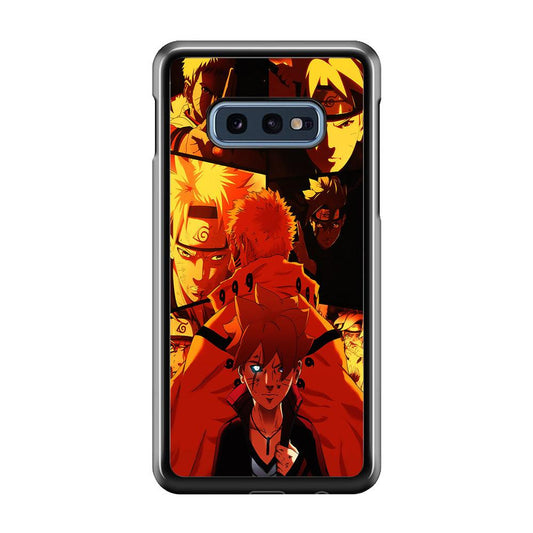 Boruto and Naruto Samsung Galaxy S10E Case-Rubber / Black (2D Case)-Xtracase