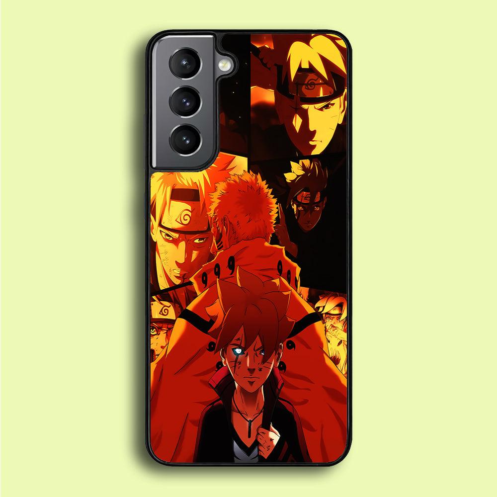 Boruto and Naruto Samsung Galaxy A16 Case-Rubber / Black (2D Case)-Xtracase