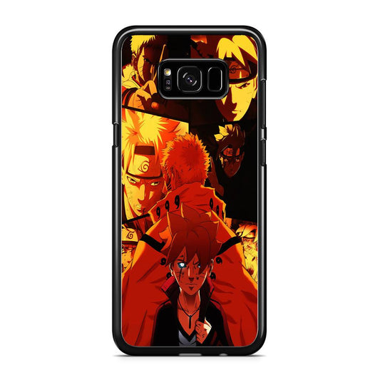 Boruto and Naruto Samsung Galaxy S8 Case-Rubber / Black (2D Case)-Xtracase