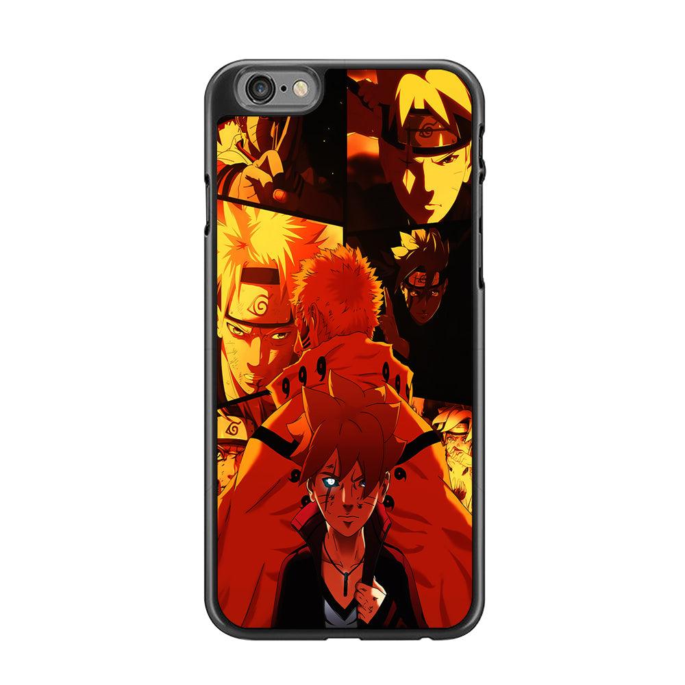 Boruto and Naruto iPhone 6 | 6s Case-Rubber / Black (2D Case)-Xtracase