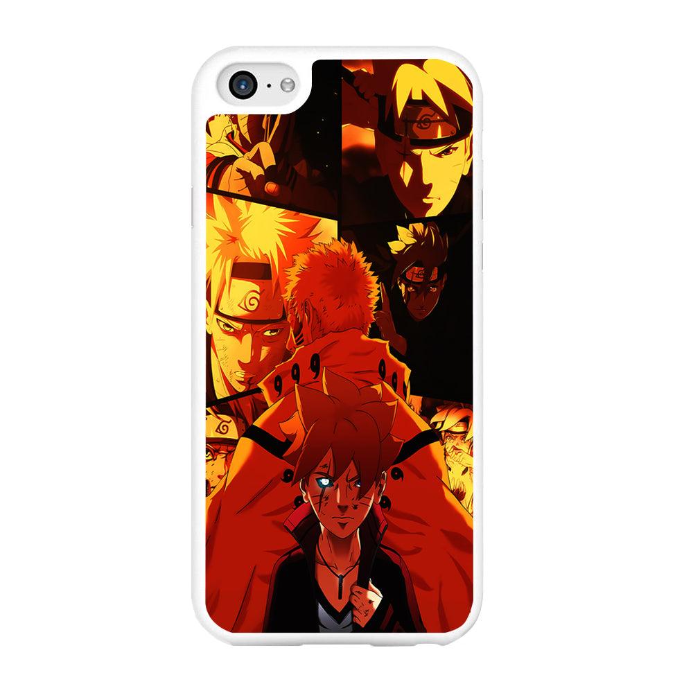 Boruto and Naruto iPhone 6 | 6s Case-Rubber / White (2D Case)-Xtracase