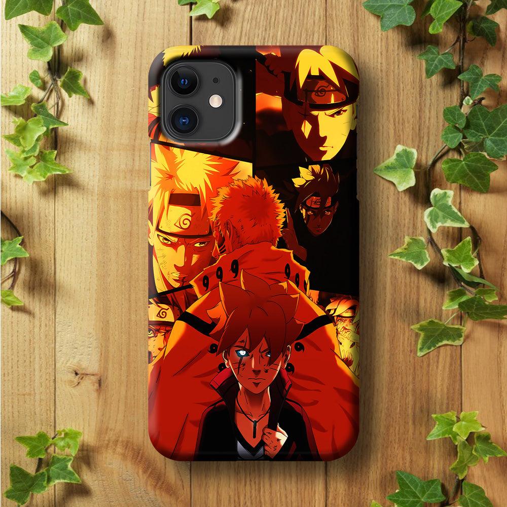 Boruto and Naruto iPhone 11 Case-Plastic / Full Wrap (3D Case)-Xtracase