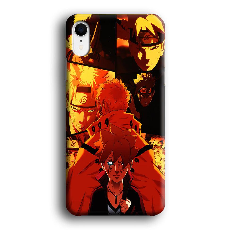 Boruto and Naruto iPhone XR Case-Plastic / Full Wrap (3D Case)-Xtracase
