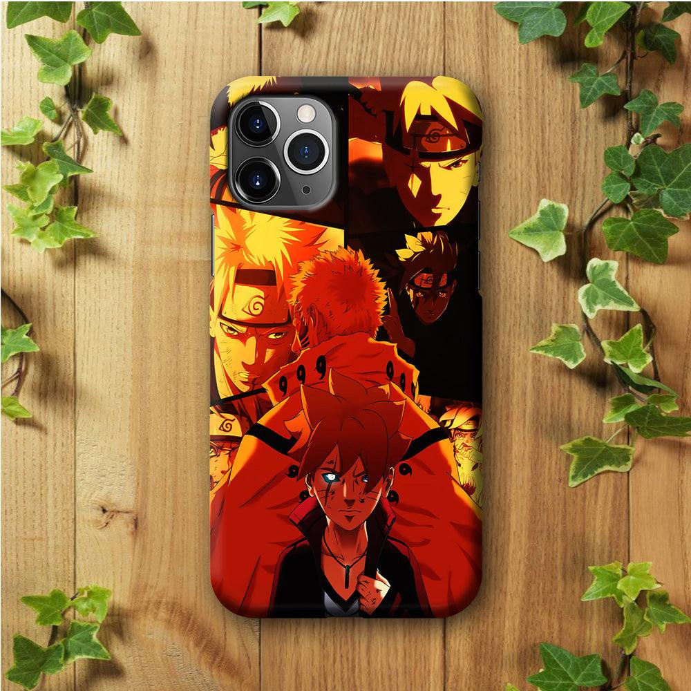 Boruto and Naruto iPhone 11 Pro Max Case-Plastic / Full Wrap (3D Case)-Xtracase