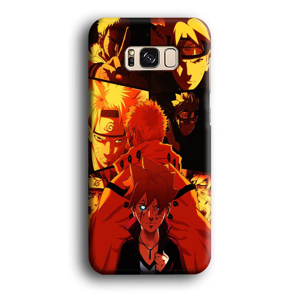 Boruto and Naruto Samsung Galaxy S8 Case-Plastic / Full Wrap (3D Case)-Xtracase