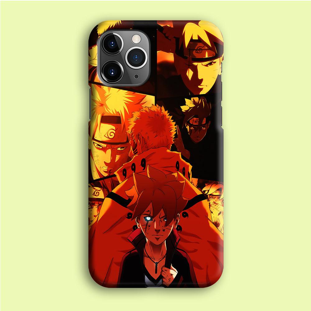 Boruto and Naruto iPhone 12 Pro Case-Plastic / Full Wrap (3D Case)-Xtracase