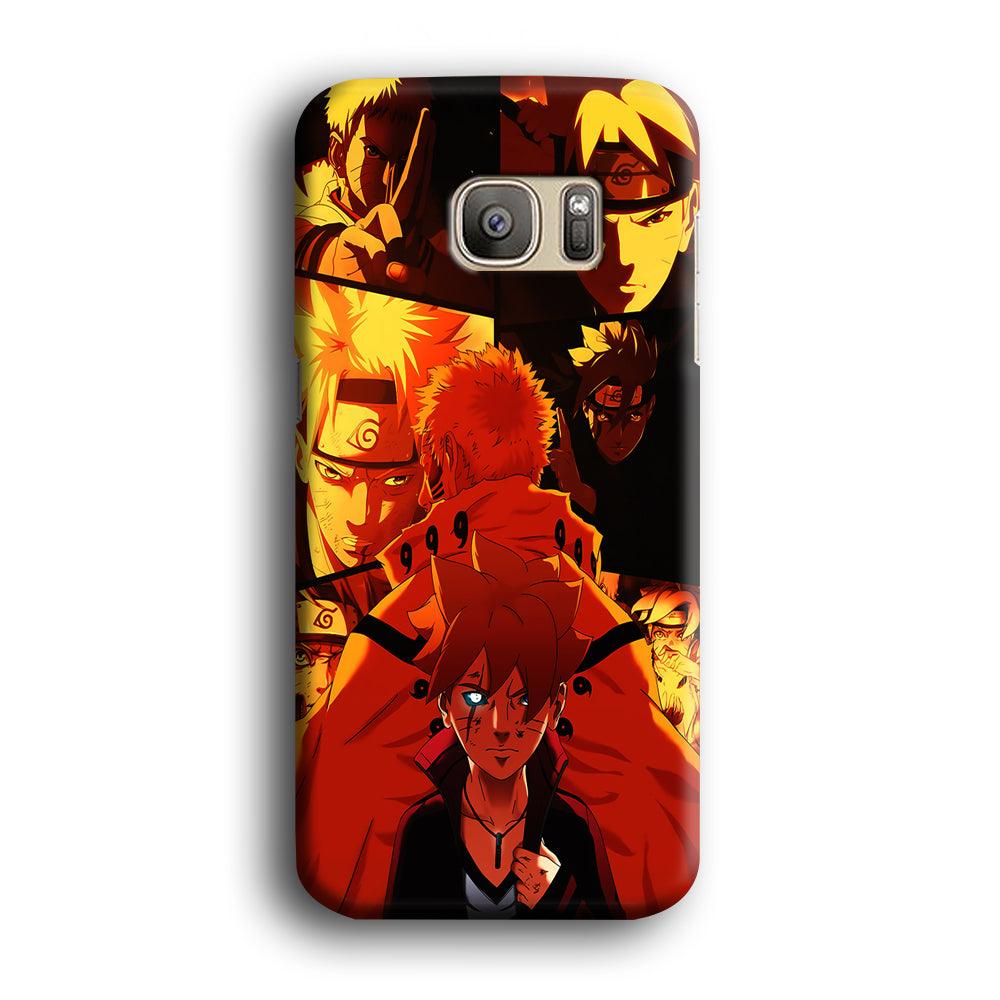 Boruto and Naruto Samsung Galaxy S7 Edge Case-Plastic / Full Wrap (3D Case)-Xtracase