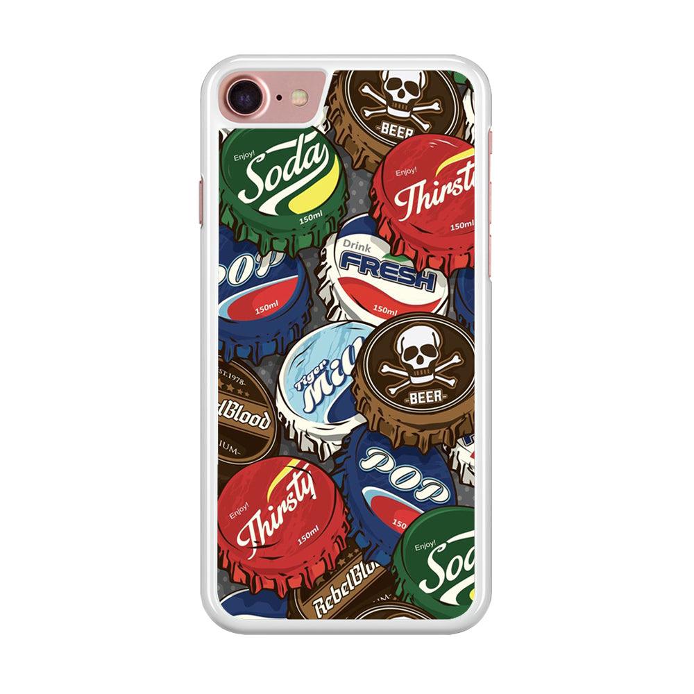 Bottle Cap Doodle iPhone SE 2020 Case-Xtracase