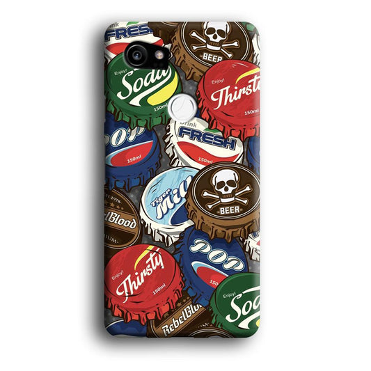 Bottle Cap Doodle Google Pixel 2 XL 3D Case-Xtracase