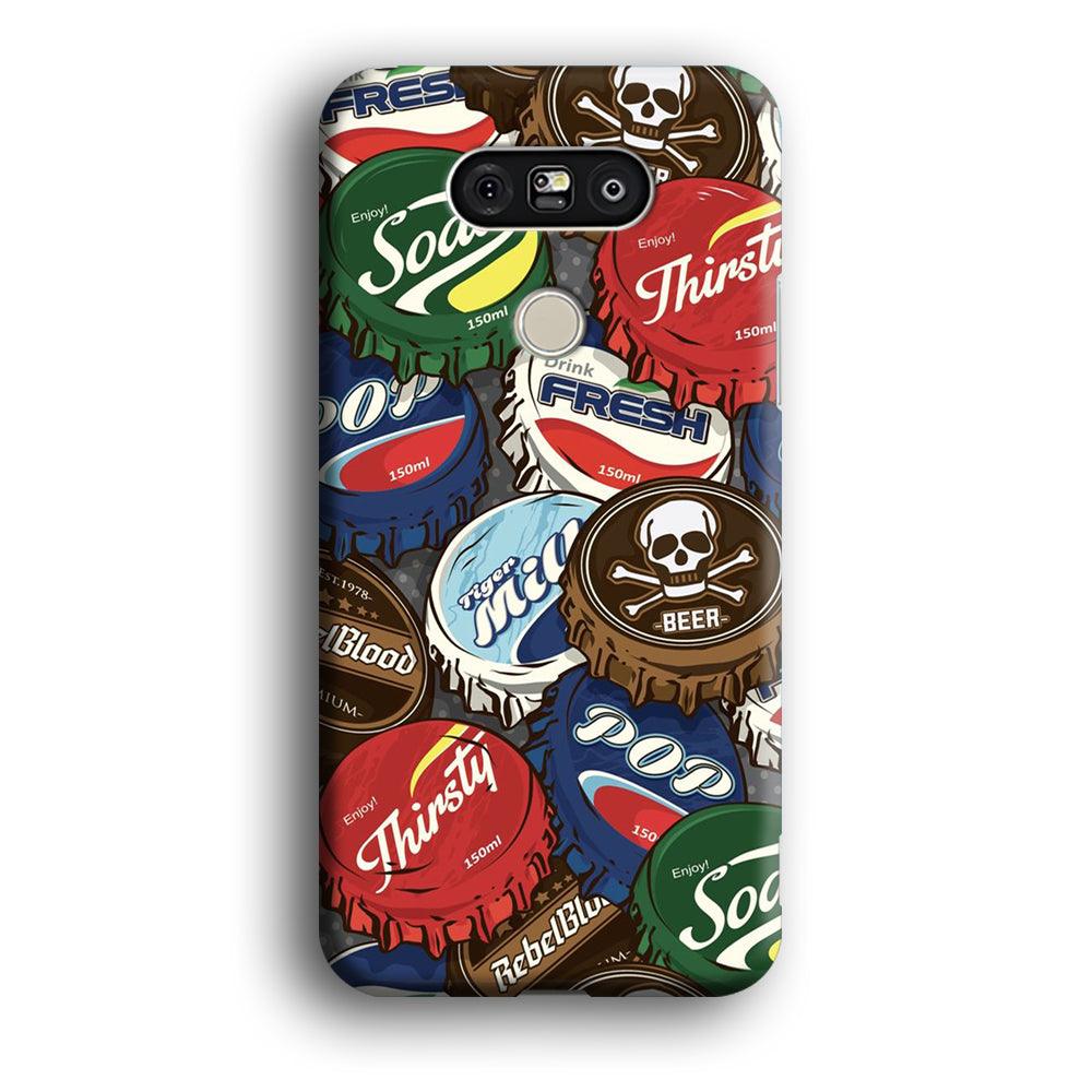 Bottle Cap Doodle LG G5 3D Case-Xtracase