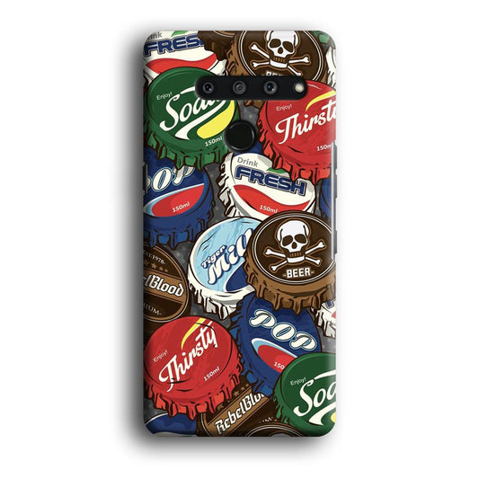 Bottle Cap Doodle LG V50 3D Case-Xtracase