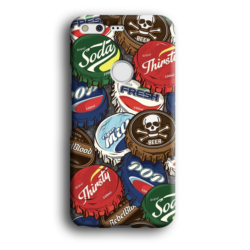 Bottle Cap Doodle Google Pixel XL 3D Case-Xtracase